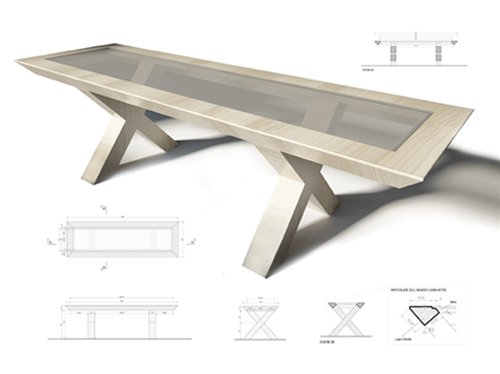 PROGETTAZIONE ARREDI E DESIGN MOBILI – TABLE X